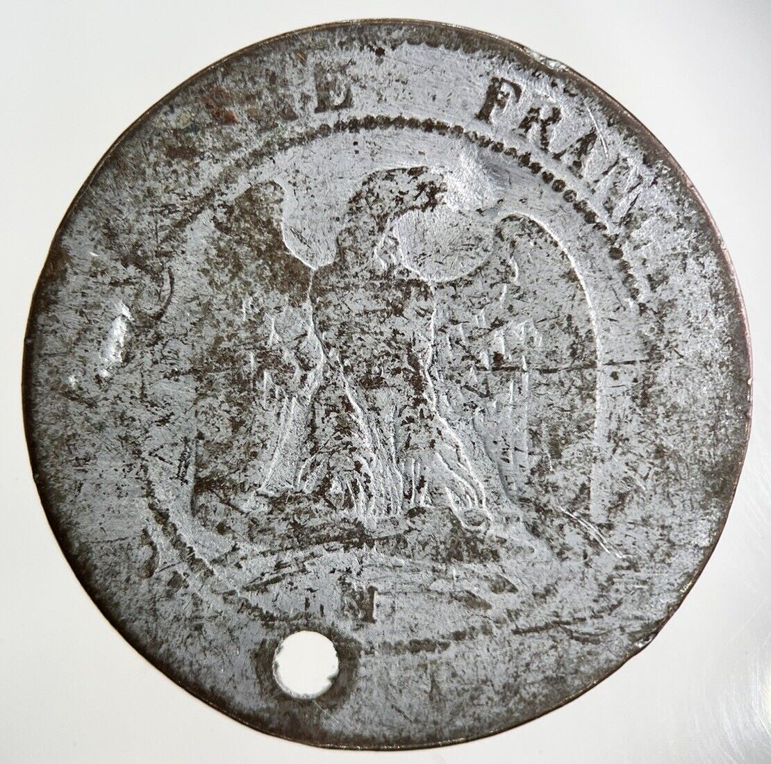 1855 France 10 Centimes Coin | Fair Grade