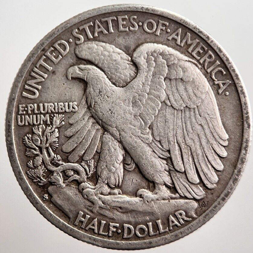 1943 - S US USA Liberty Half Dollar Silver Coin | Fine Collectable Grade