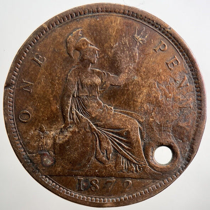1872 Victoria Penny Coin | Collectable Grade | a3774
