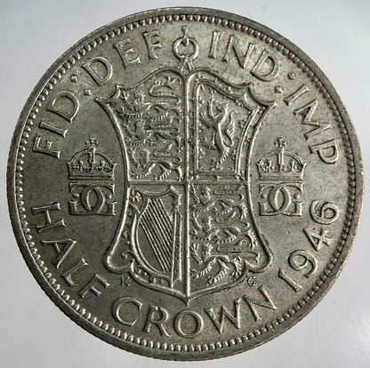 1946 George VI Half - Crown Silver Coin | Fine Collectable Grade