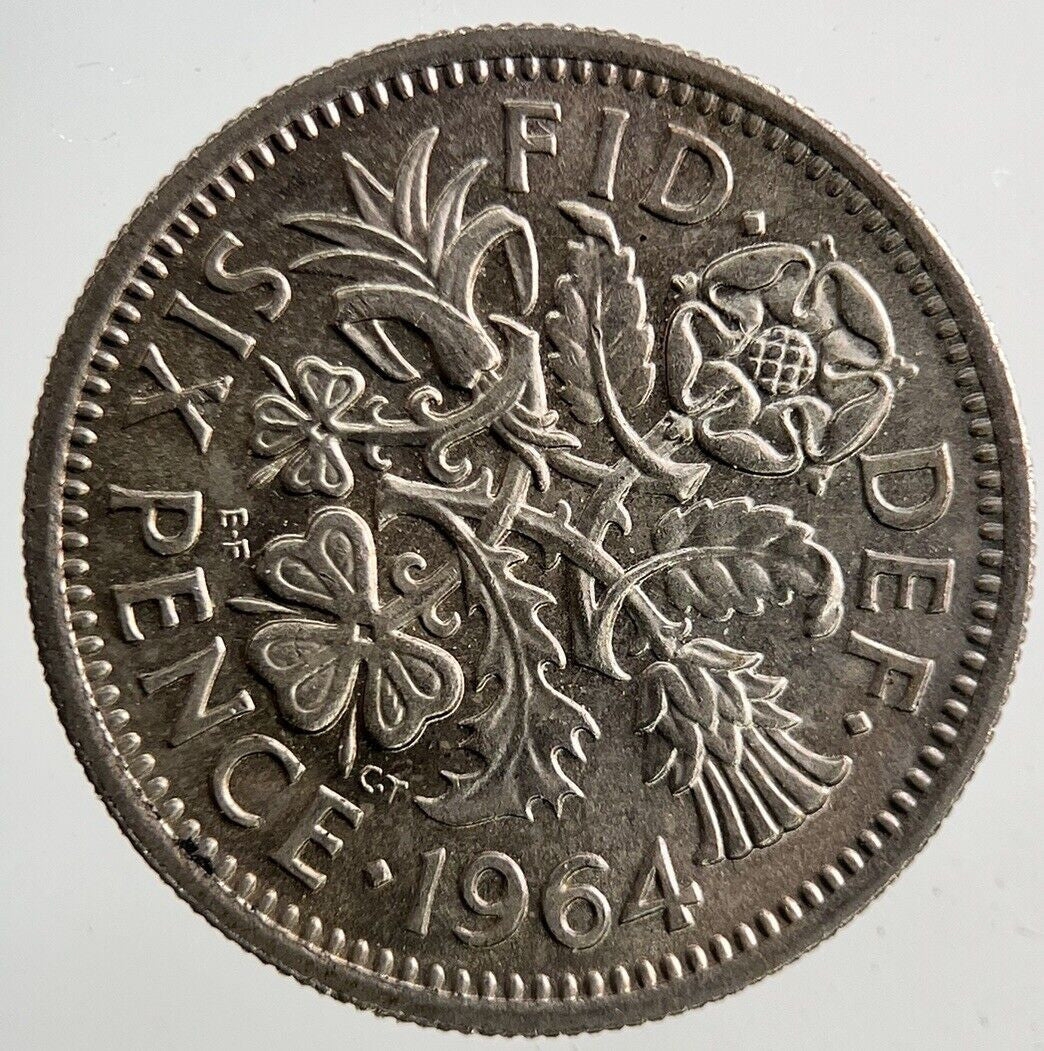 1964 Elizabeth II 2nd Sixpence Coin | Very High Grade