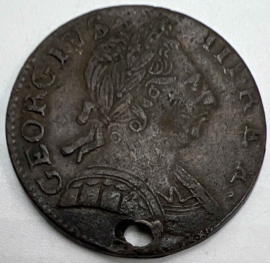 1775 George III Half - Penny | British Copper Coin | Fine Collectable Grade | a227