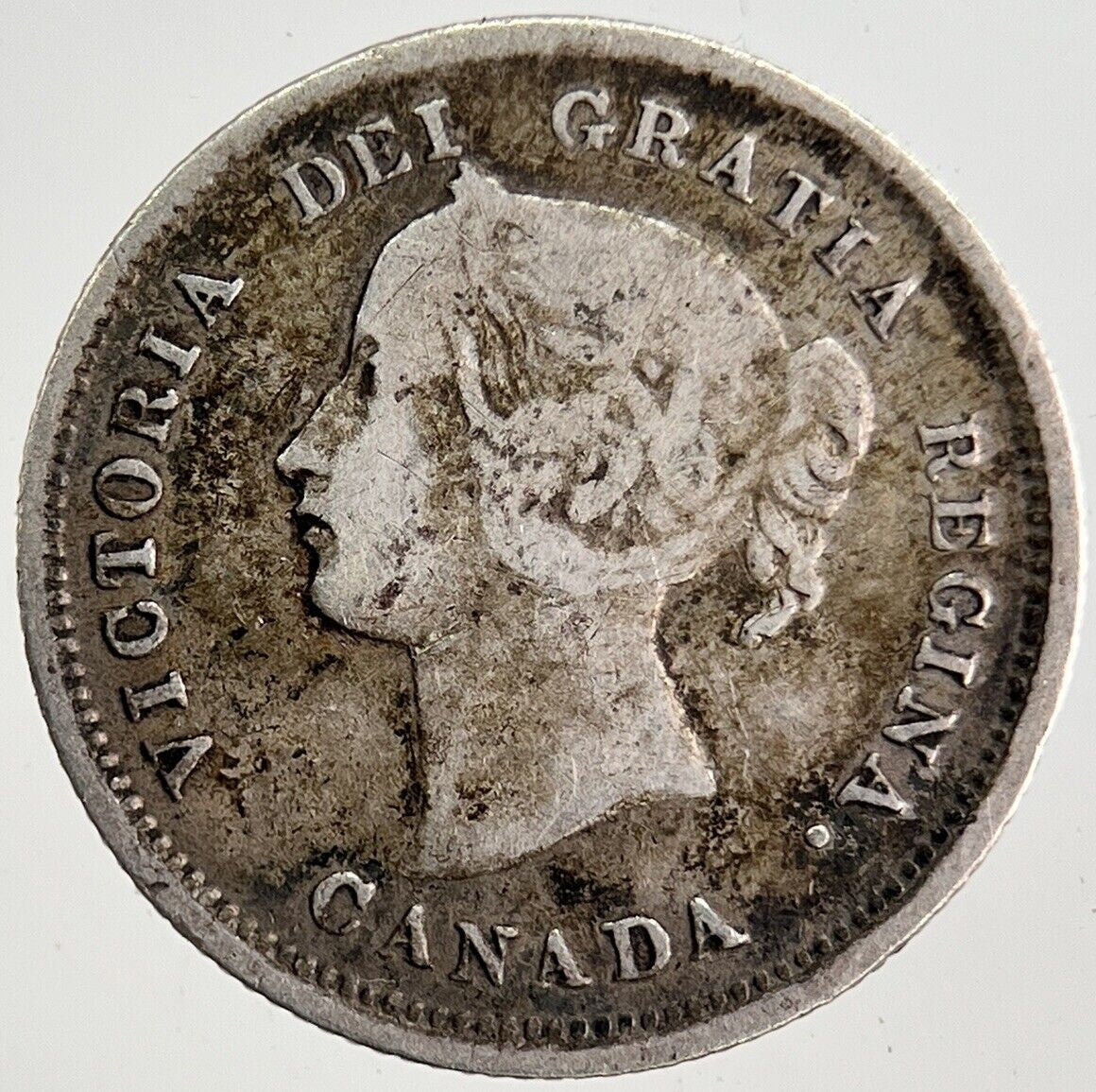 1872 - H Canada 5 Cents Silver Coin | Collectable Grade | a8302