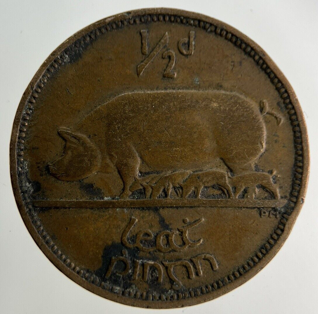 1928 Irish Half-Penny Coin | Fine Collectable Grade
