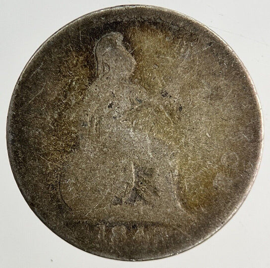British Victoria Four - Pence Groat Silver Coin | Fair Grade