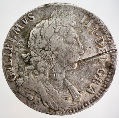 1696 William III Half - Crown Silver Coin | Collectable Grade | a789