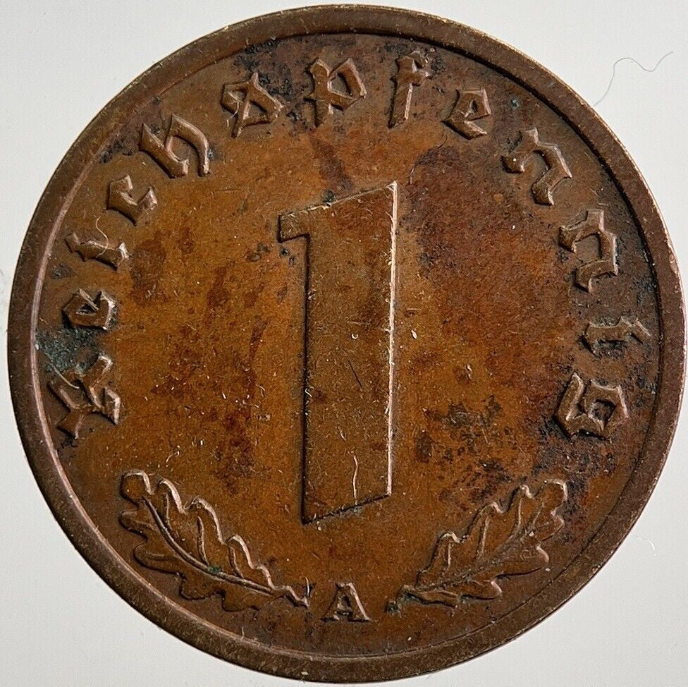 1939 - A Germany Nazi 1 Pfennig Coin | Very High Grade | a1020