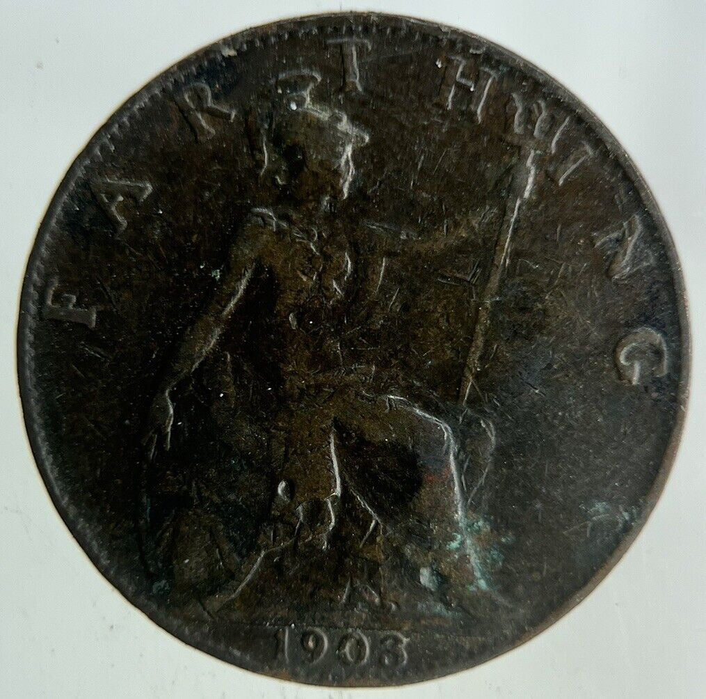1903 Edward VII Farthing Coin | Fine Collectable Grade