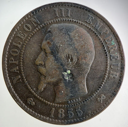 1855 France 10 Dix Centimes Coin | Collectable Grade