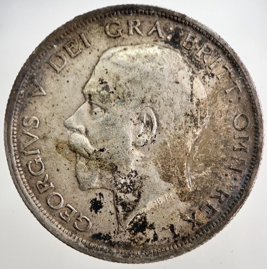 1918 George V Half - Crown Silver Coin | Very High Grade | a8144