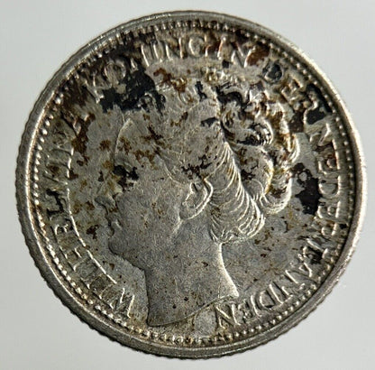 1944 Netherlands 10 Cents Silver Coin | Fine Collectable Grade
