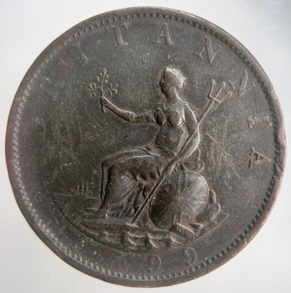 1799 George III 3rd Half - Penny Coin | Collectable Grade | a4529