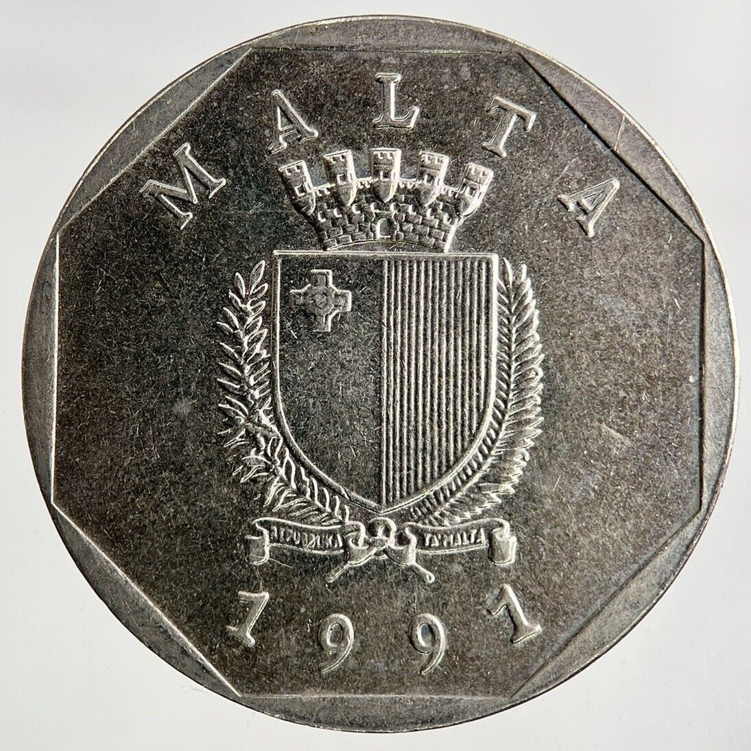 1991 Malta 50 Cents Coin | Fine Collectable Grade