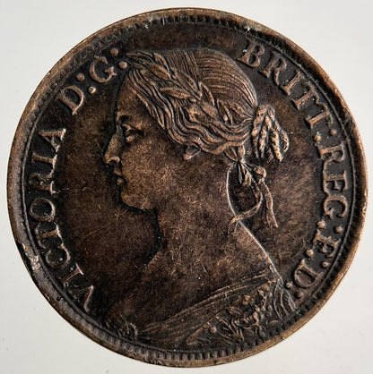 1865 Victoria Farthing Coin | Very High Grade
