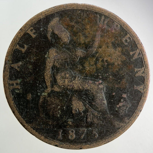 1875 Victoria Half-Penny Coin | Collectable Grade