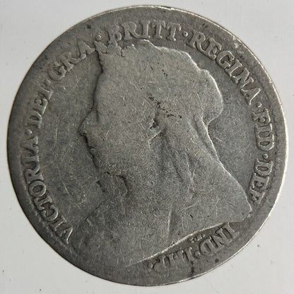 1896 Victoria Threepence Silver Coin | Collectable Grade