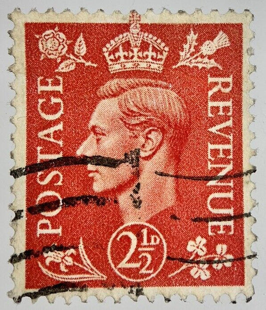 British George VI 2 Two - Half - Pence Penny 2d Stamp | Collectable Grade