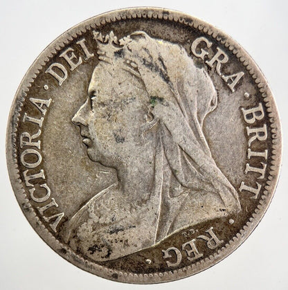1897 Victoria Half - Crown Silver Coin | Fine Collectable Grade | a5688