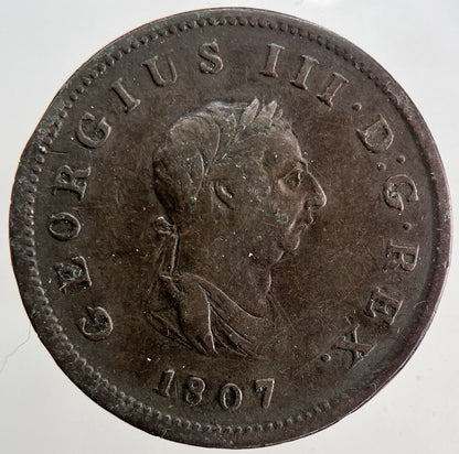 1807 George III 3rd Half - Penny Coin | Fine Collectable Grade