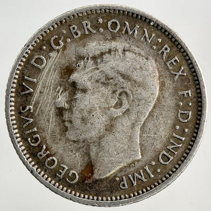 1942 Australia Sixpence Silver Coin | Fine Collectable Grade
