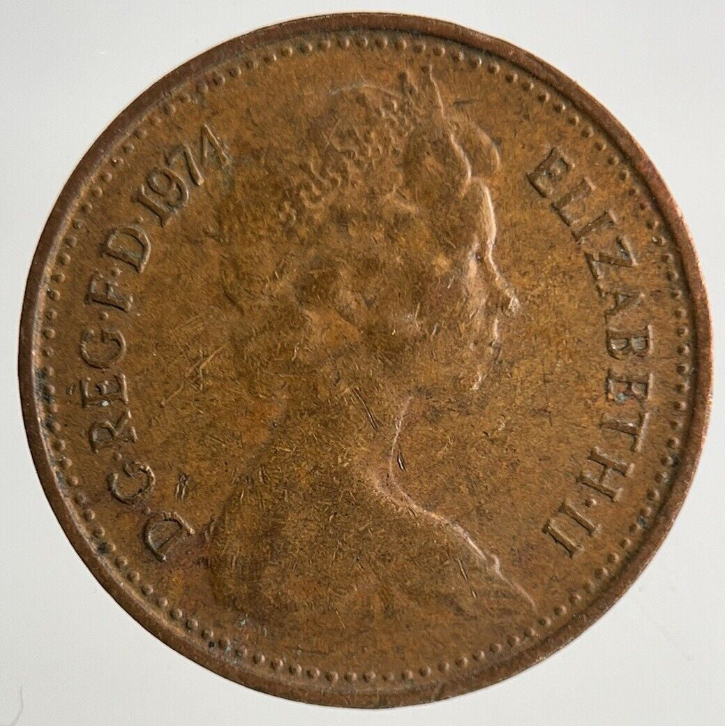 1974 Elizabeth II 2nd New 1/2 Half - Penny Coin | Fine Collectable Grade