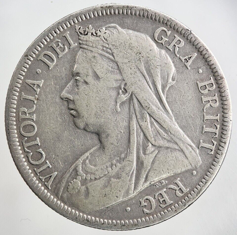 1899 Victoria Half - Crown Silver Coin | Collectable Grade