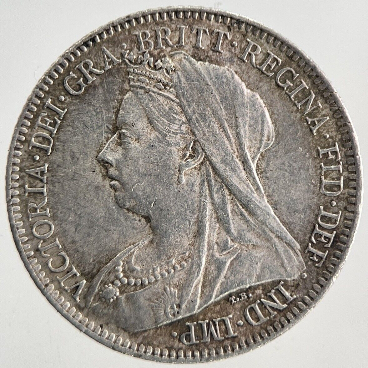 1899 Victoria Sixpence Silver Coin | Very Fine Grade | a9903