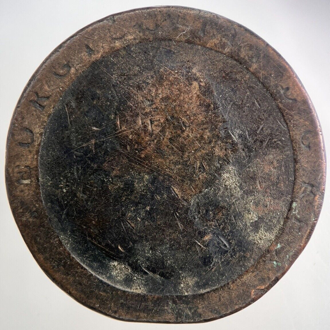 1797 George III 3rd Cartwheel One Penny Coin | Fair Grade