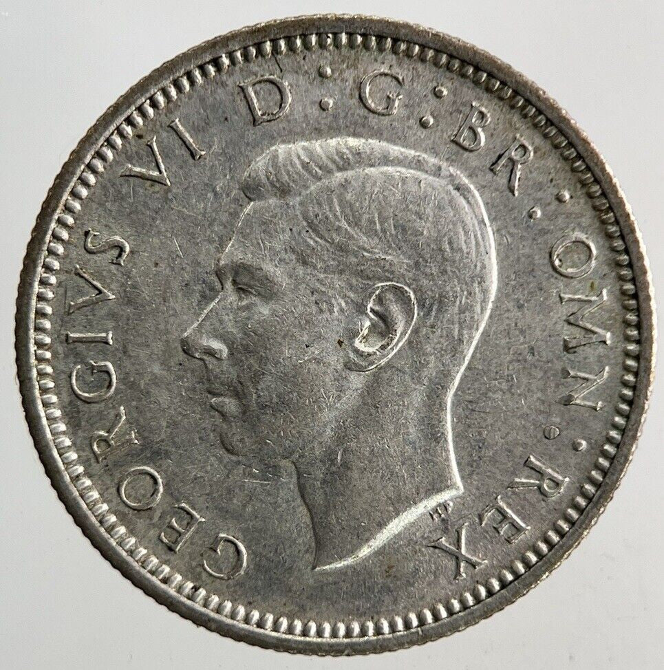 1944 George VI Sixpence Silver Coin | Very High Grade