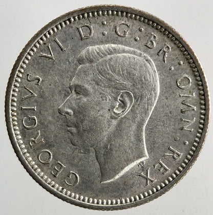 1944 George VI Sixpence Silver Coin | Very High Grade
