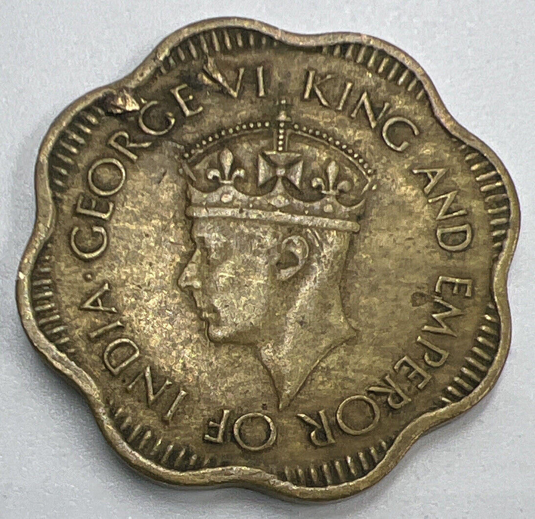 1944 Ceylon 10 Cents Coin | Fine Collectable Grade | a1306