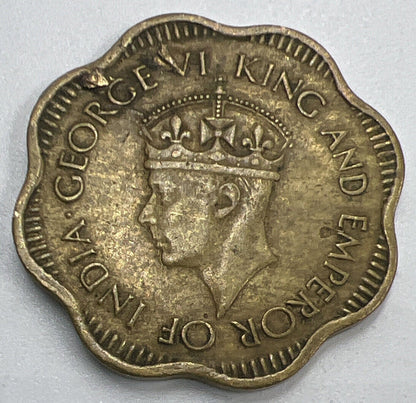 1944 Ceylon 10 Cents Coin | Fine Collectable Grade | a1306