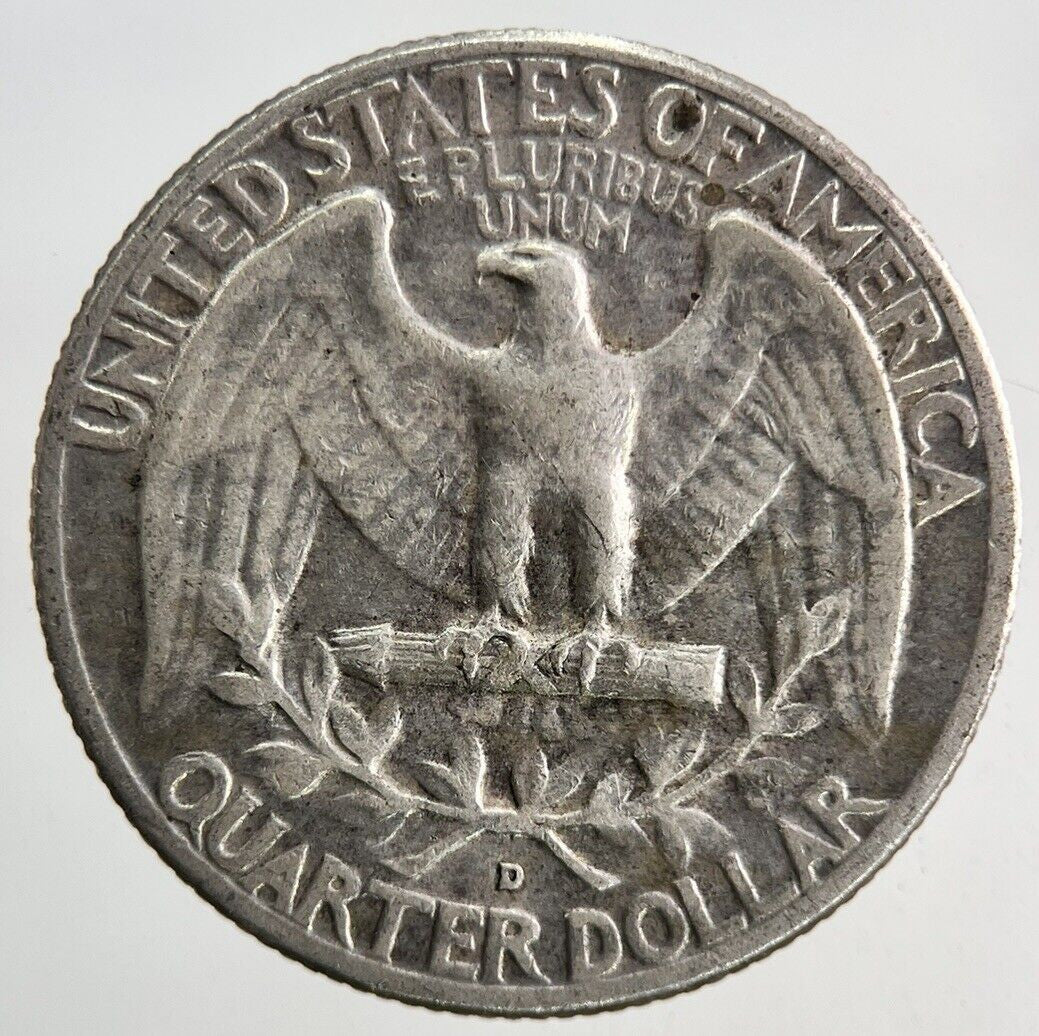 1961 - D US USA Quarter Dollar Silver Coin | Fine Collectable Grade