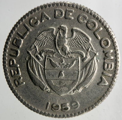 1959 Colombia 10 Centavos Coin | Fine Collectable Grade