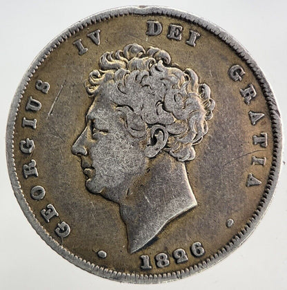 1826 George IV One Shilling Silver Coin | Fine Collectable Grade
