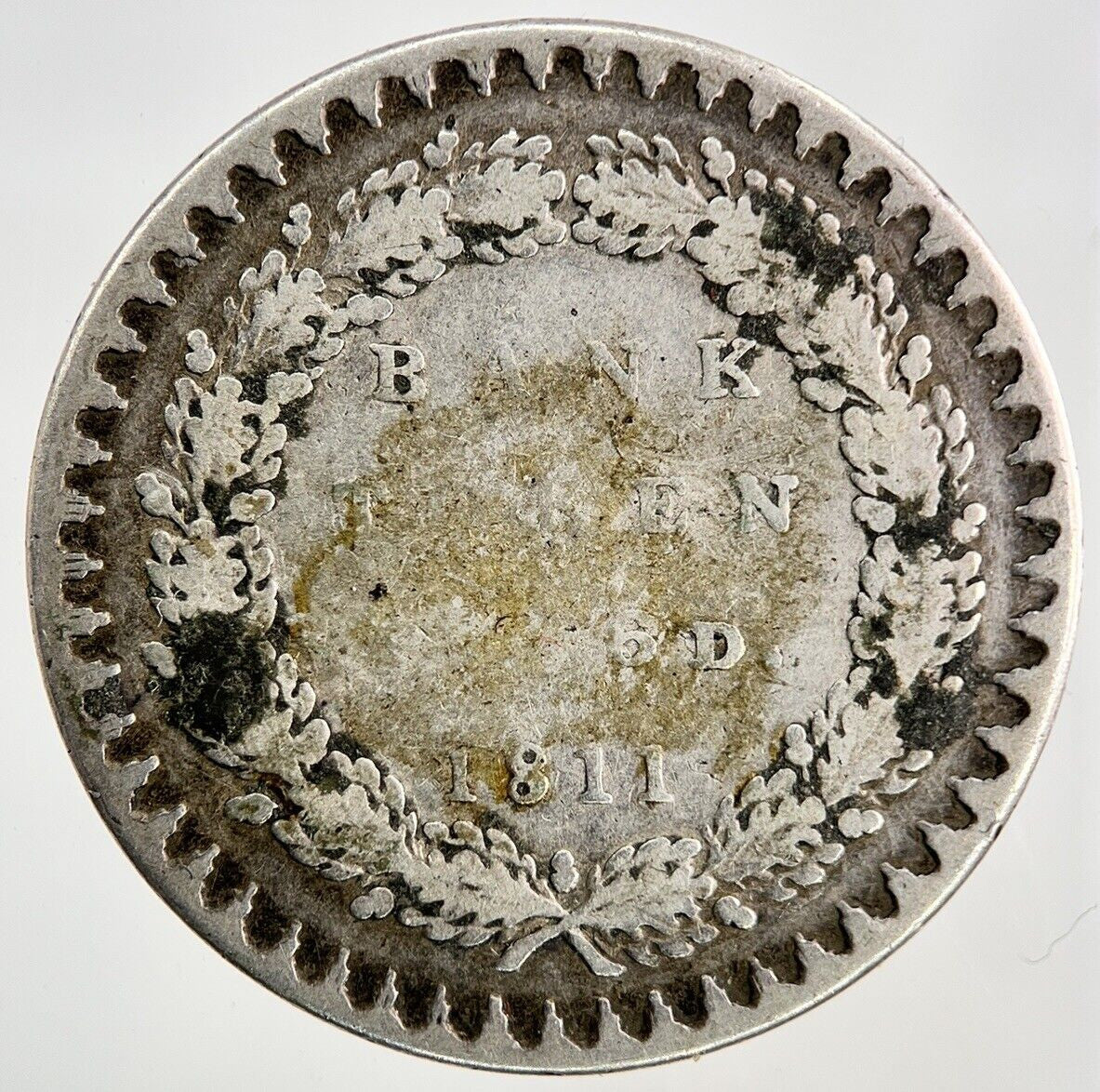1811 George III 3rd 6d EighteenPence Bank Token Silver Coin | Collectable Grade