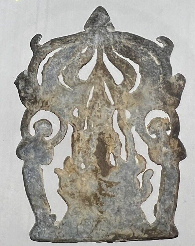 Thailand Old Thailand Thai Buddha Charm Metal Statue Amulet | Height 7cm