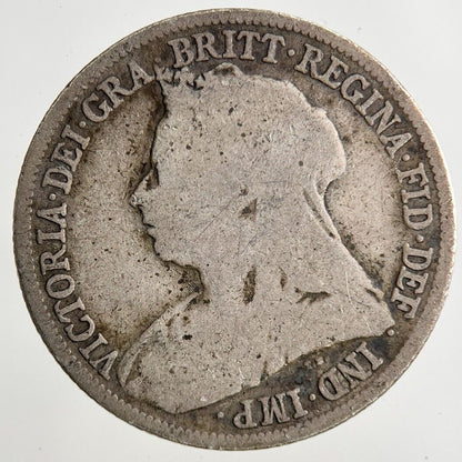 1894 Victoria Shilling Silver Coin | Fair Grade
