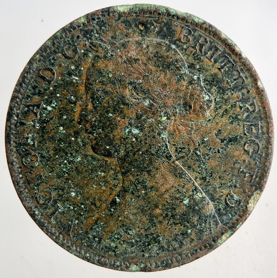 1862 Victoria Half - Penny Coin | Fine Collectable Grade