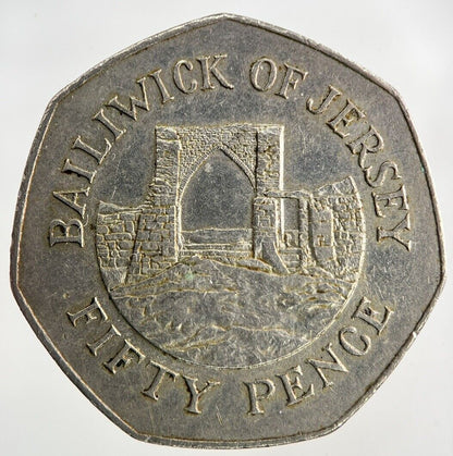 1987 Jersey 50p Fifty - Pence Coin | Fine Collectable Grade