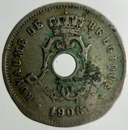 1906 Belgium 5 Centimes Coin | Fine Collectable Grade