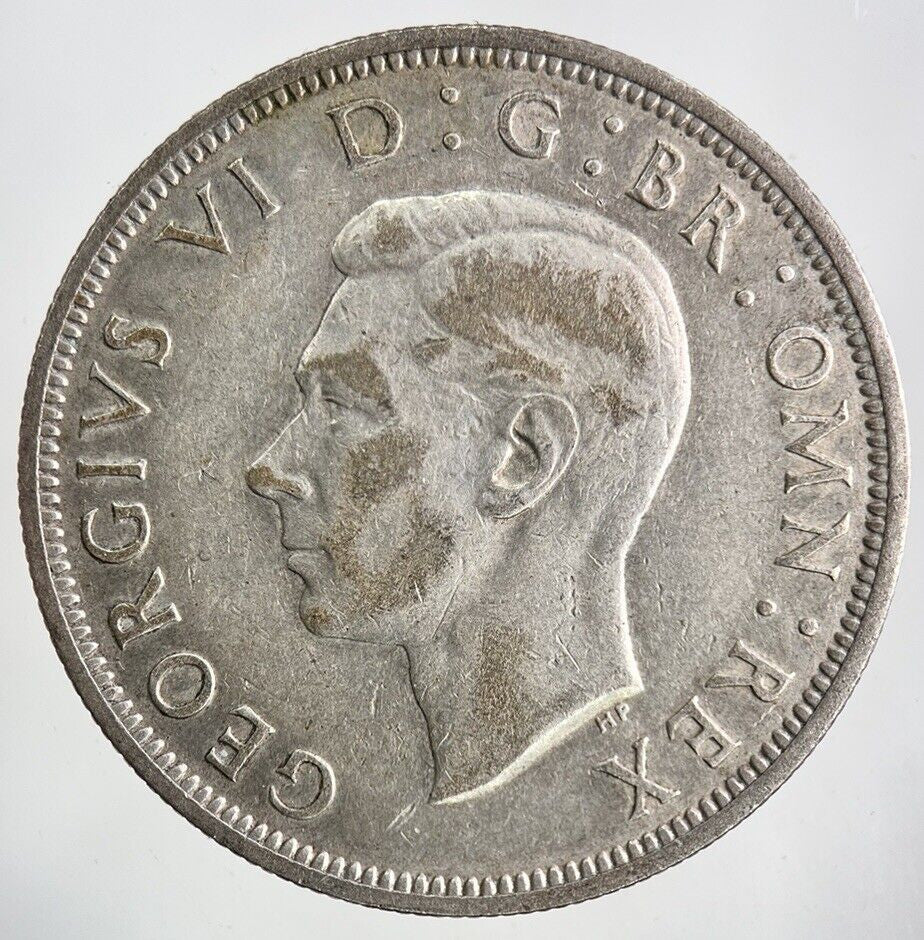 1943 George VI Half - Crown Silver Coin | Fine Collectable Grade