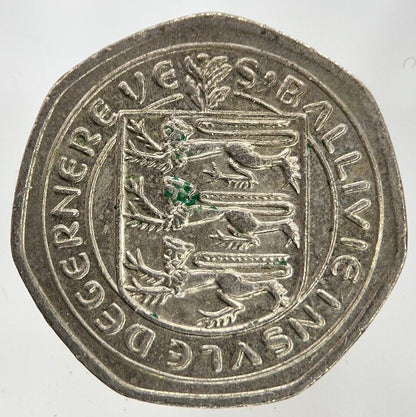 1982 Guernsey 20p Twenty - Pence Coin | Fine Collectable Grade