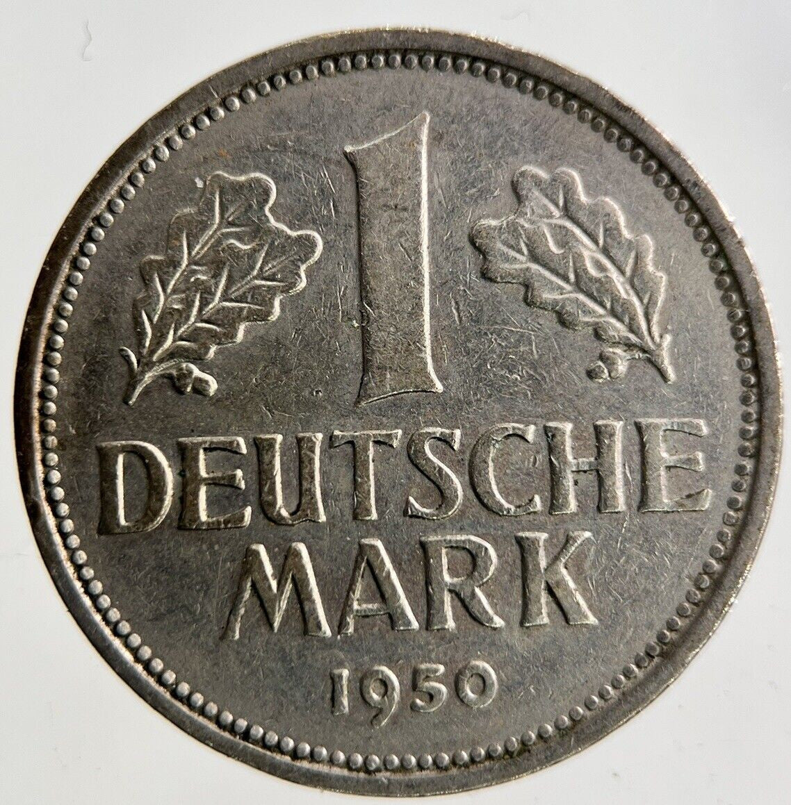 1950 Germany 1 Mark Coin | Fine Collectable Grade