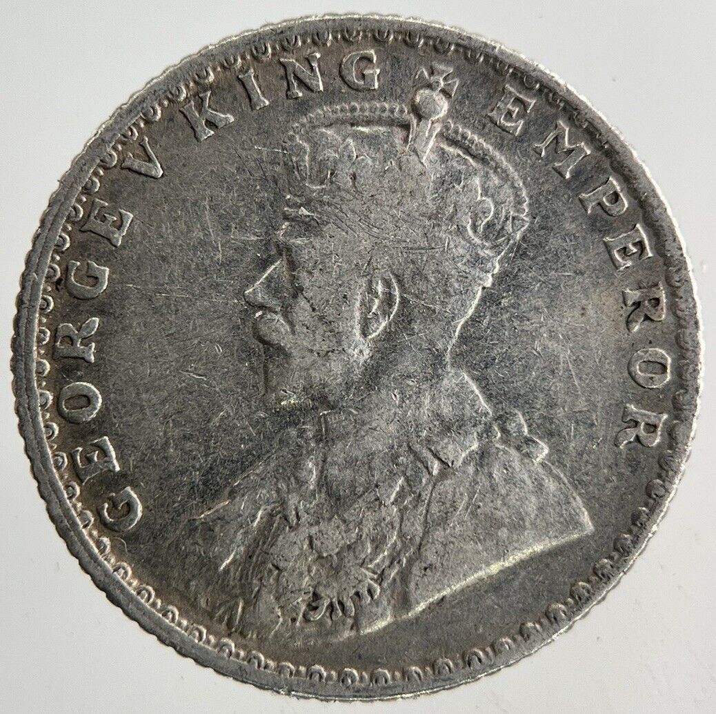 1928 India 1/4 Quarter Rupee Silver Coin | Fine Collectable Grade
