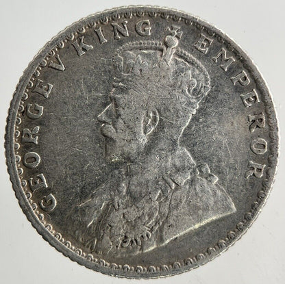 1928 India 1/4 Quarter Rupee Silver Coin | Fine Collectable Grade