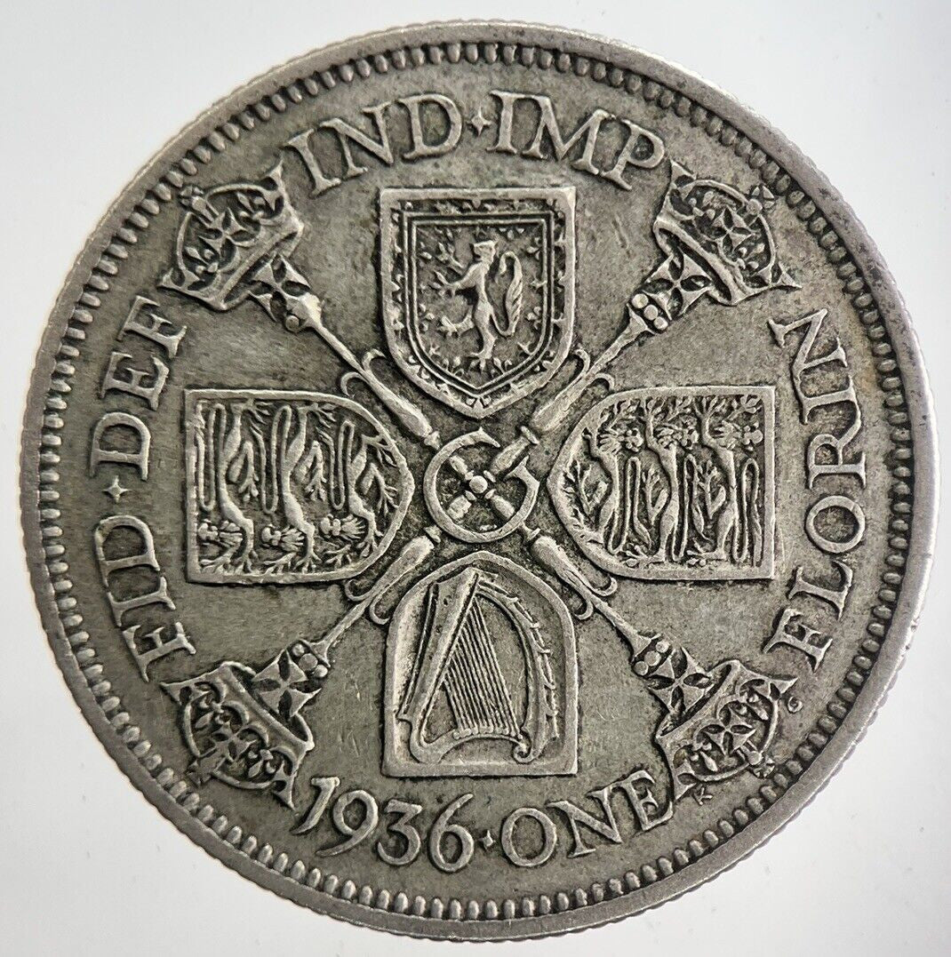 1936 George V Florin Silver Coin | Very High Grade