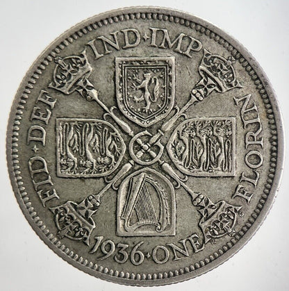 1936 George V Florin Silver Coin | Very High Grade