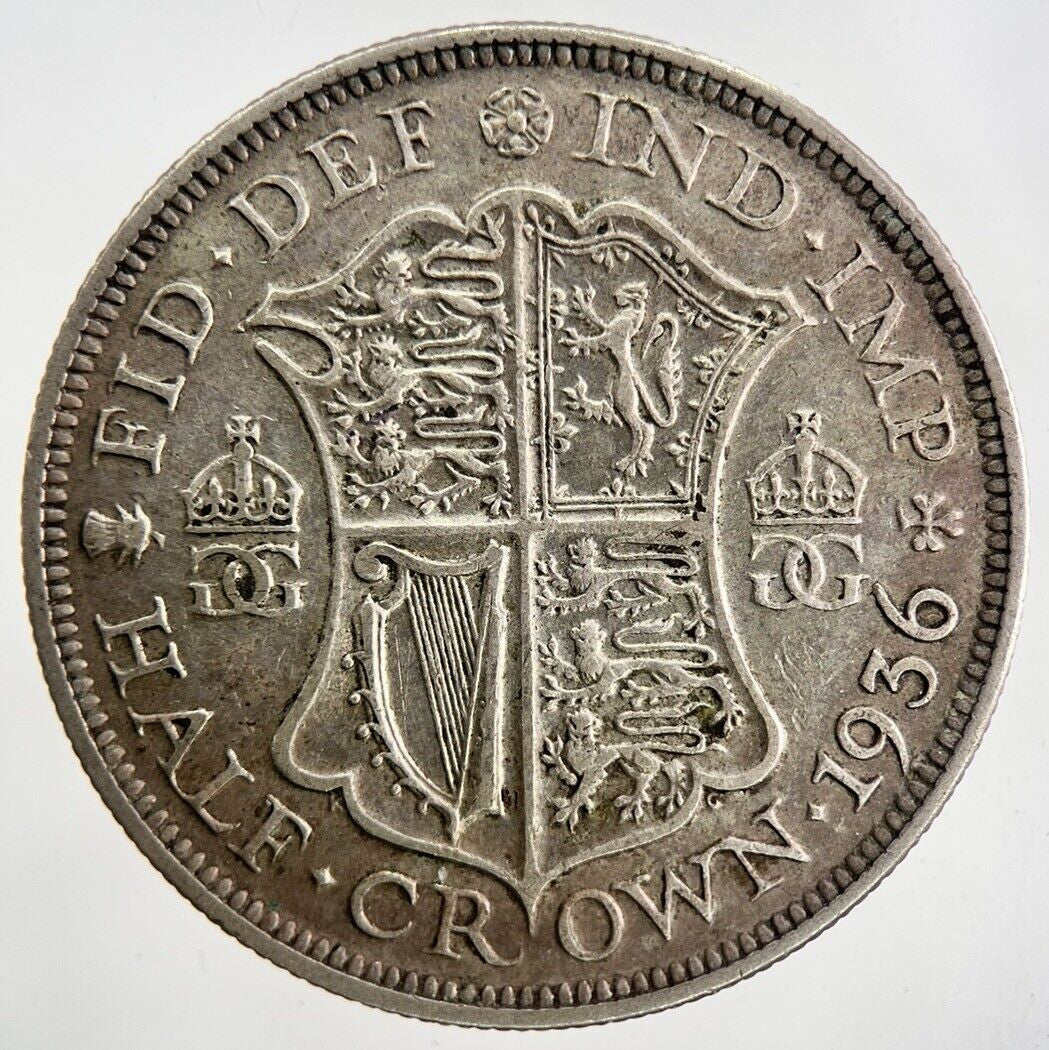 1936 George V Half - Crown Silver Coin | Fine Collectable Grade