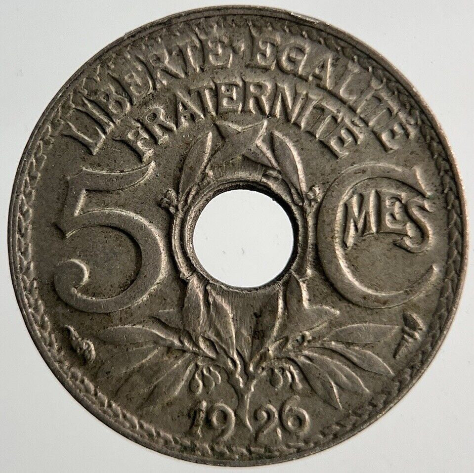 1926 France 5 Centimes Coin | Fine Collectable Grade